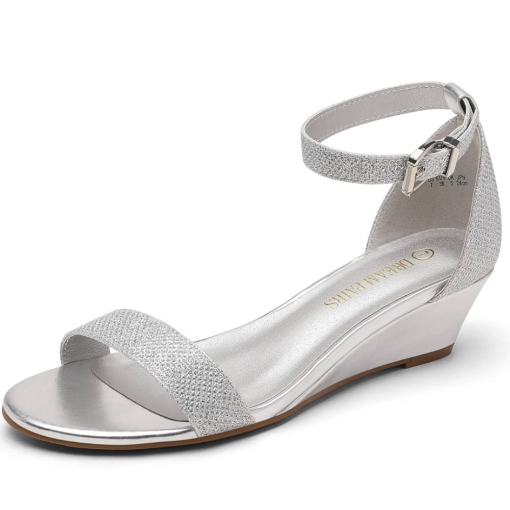 Silver Wedding Heels